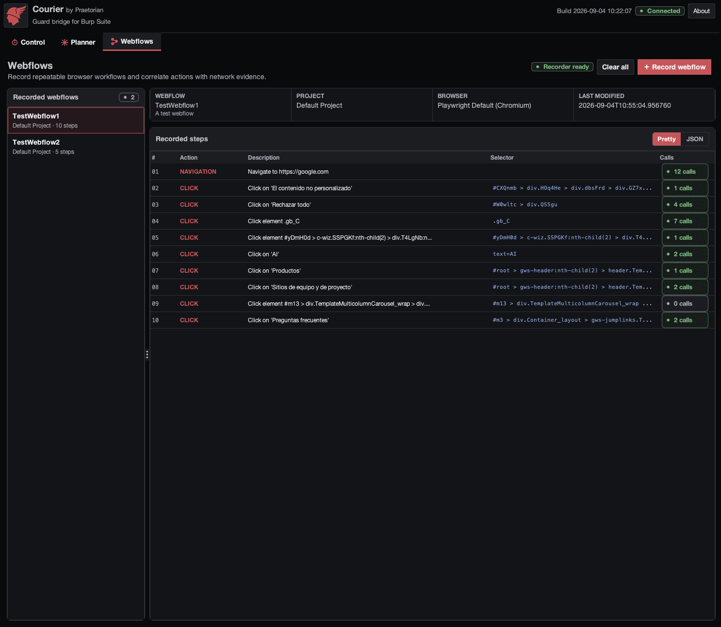 Webflow tab overview