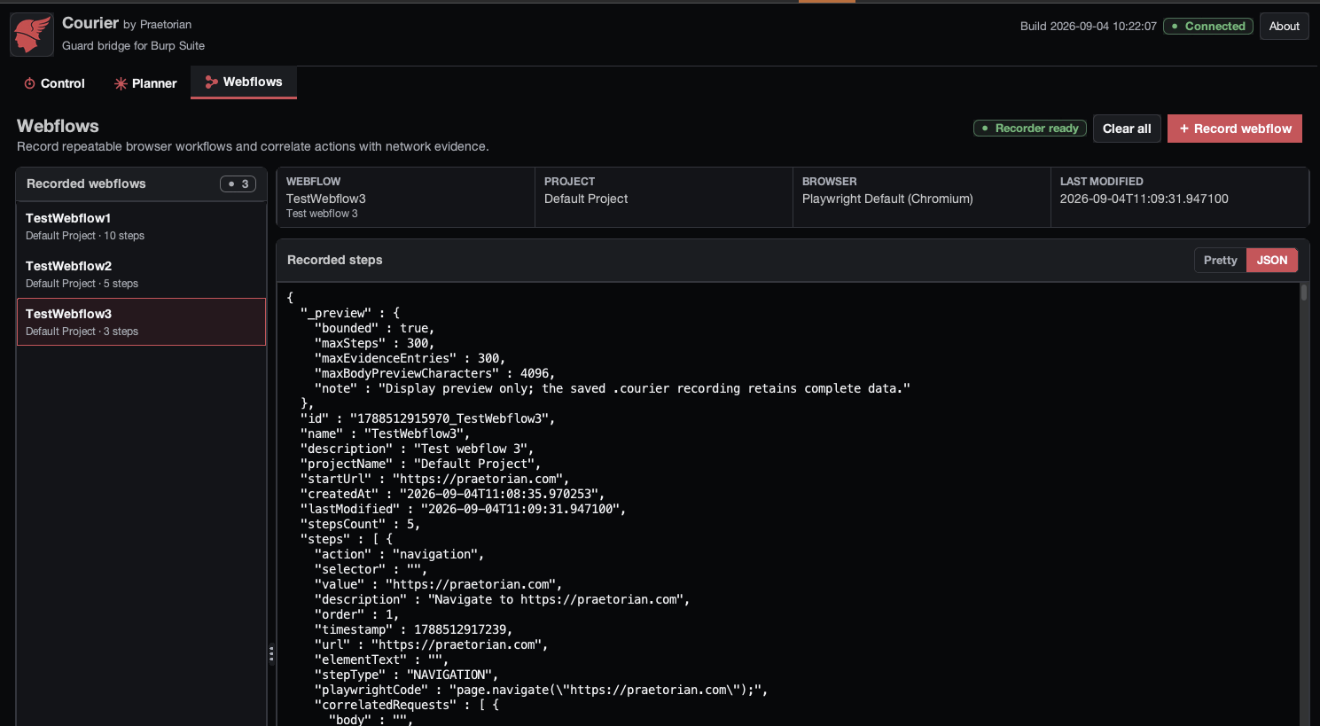 Webflow JSON view